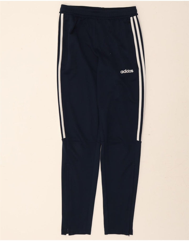 ADIDAS Mens Tracksuit Trousers Joggers Small  Navy Blue Polyester Vintage Adidas and Second-Hand Adidas from Messina Hembry 