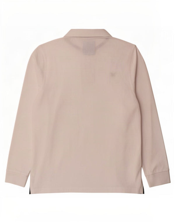Crew Clothing Muška polo majica dugih rukava Velika bijela pamučna