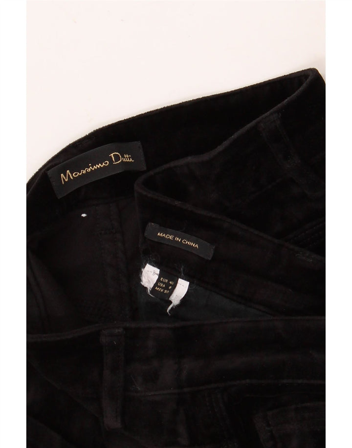 MASSIMO DUTTI Ženske uske ležerne hlače EU 40 srednje W30 L27 crne