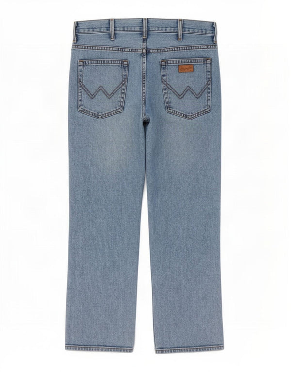 Wrangler muške ravne traperice regularnog kroja W36 L29 plavi pamuk