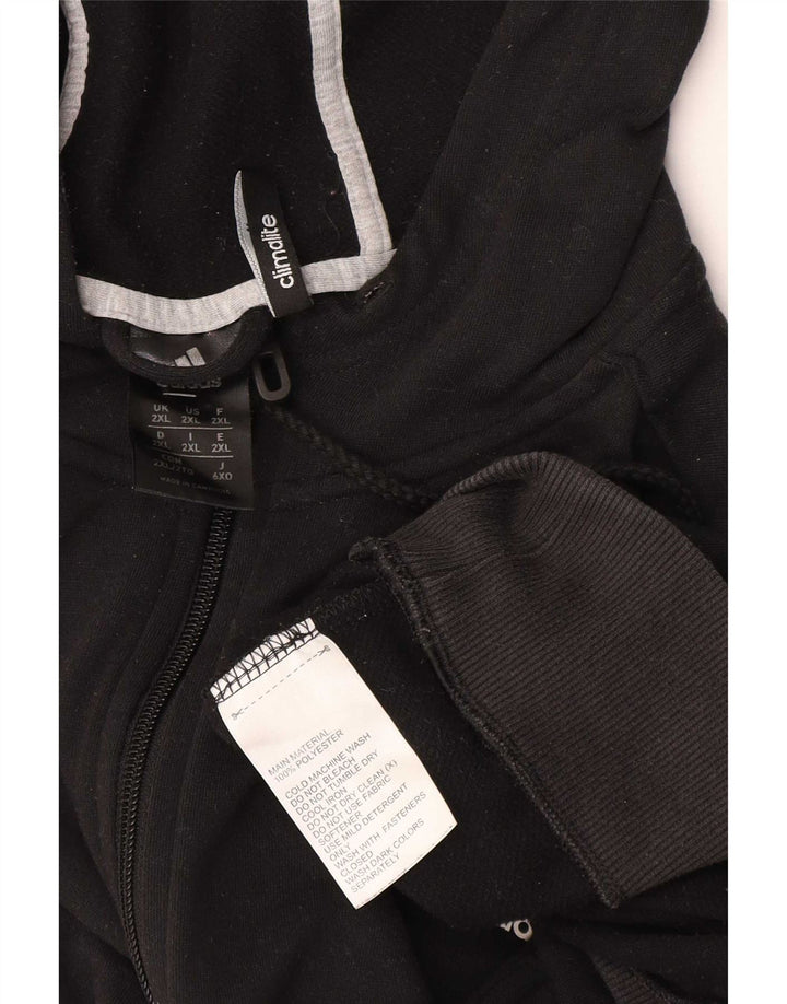Adidas muški džemper s kapuljačom Climalite 2XL crni poliester