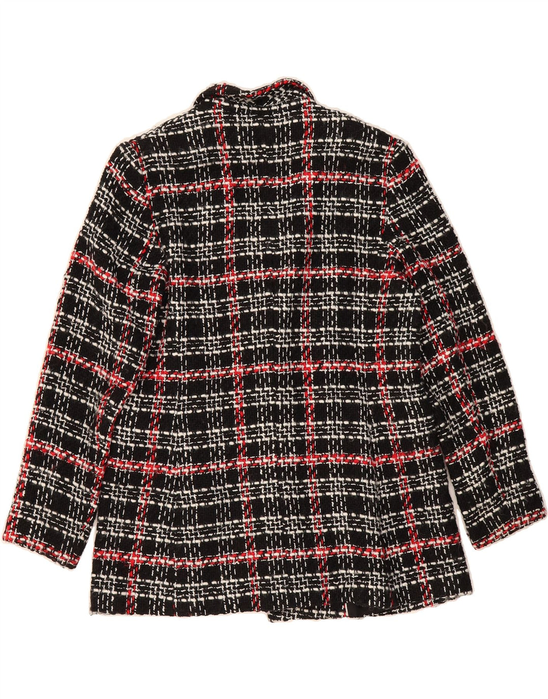 MASSIMO DUTTI Womens 2 Button Blazer Jacket EU 44 XL Black Check Acrylic Vintage Massimo Dutti and Second-Hand Massimo Dutti from Messina Hembry 