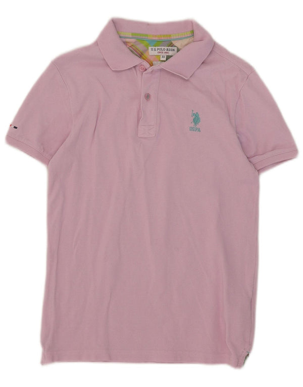 U.S. Polo Assn. Muška uska majica XS, ružičasti pamuk
