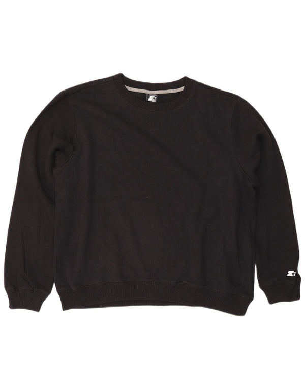 STARTER Ženska majica prekomjerne veličine UK 18 XL crni pamuk