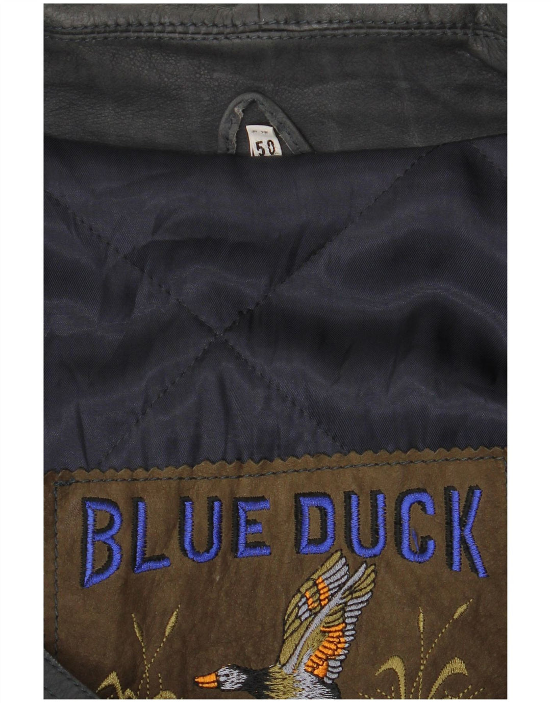Blue Duck muški kožni kaput IT 50 Large tamnoplavi