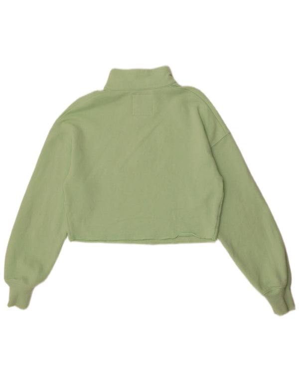 Hollister ženska prekomjerna majica s kratkim rukavima UK 10 Small Green
