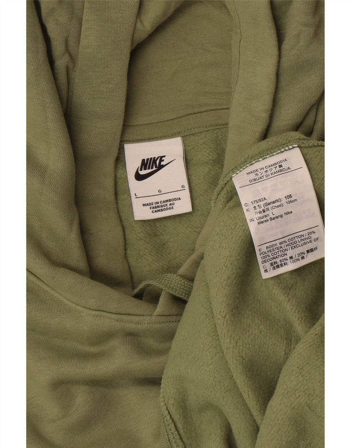 Nike muška majica s kapuljačom, veliki zeleni pamuk