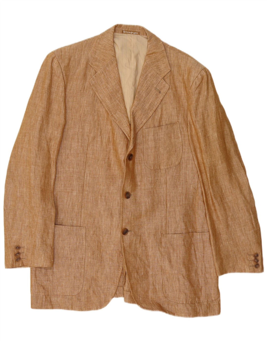 El Corte Ingles Muška jakna sa 3 gumba IT 50 Large Brown Lan