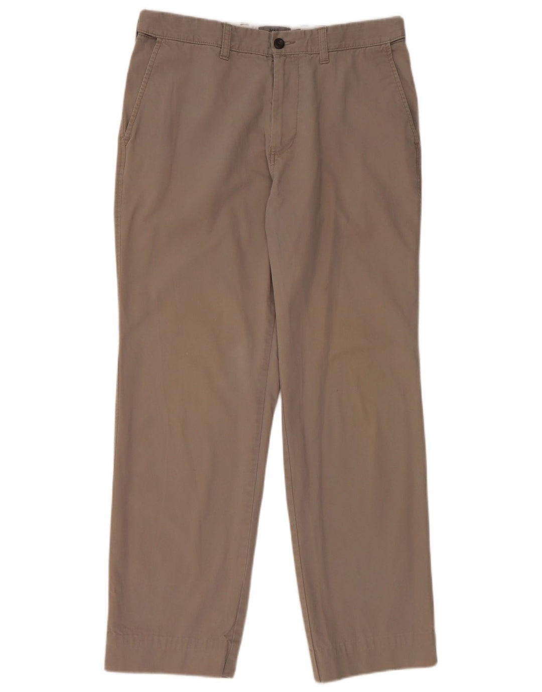 Marks & Spencer ženske obične chino hlače W34 L29 sivi pamuk
