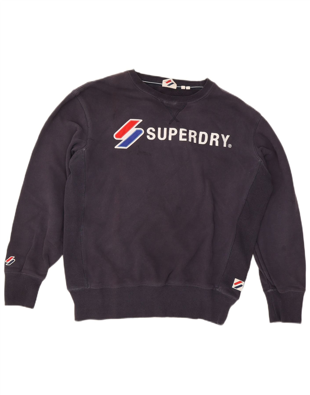 Superdry muški džemper s grafičkim motivima, veliki tamnoplavi pamuk