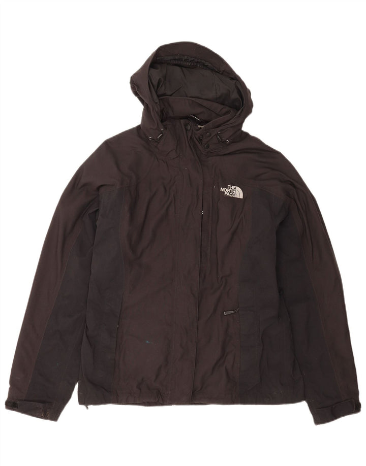 The North Face ženska kišna jakna s kapuljačom UK 12 Srednji crni najlon