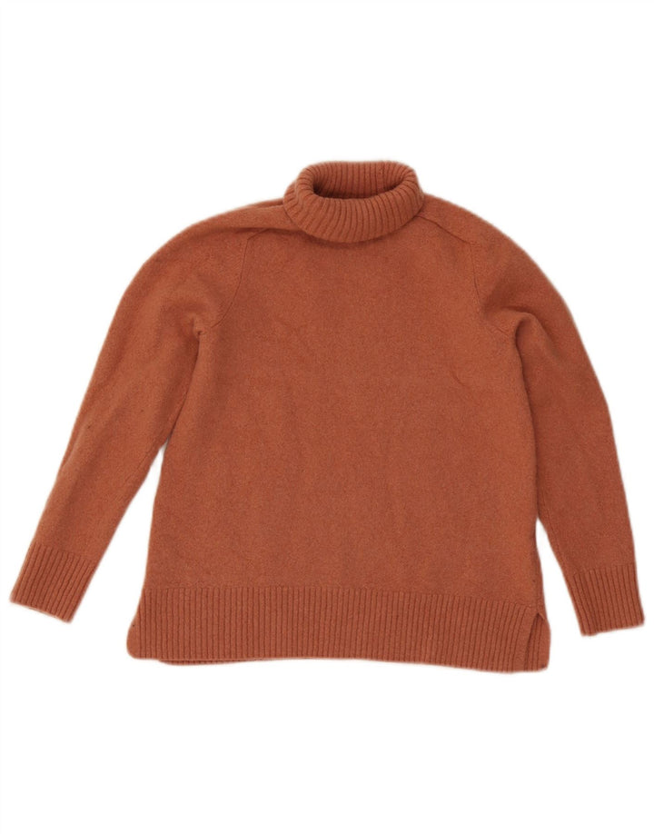 Mali smeđi vuneni džemper s rol izrezom za djevojčice Massimo Dutti 7-8 godina