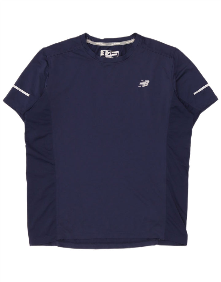 NEW BALANCE Muška majica kratkih rukava Medium tamnoplavi poliester