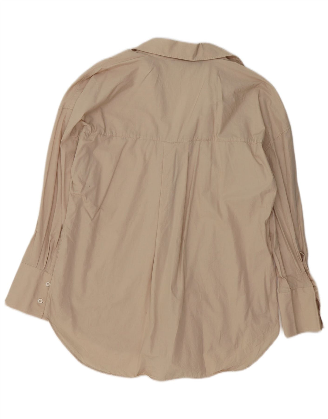 Zara ženska prevelika košulja bluza UK 10 Small Beige