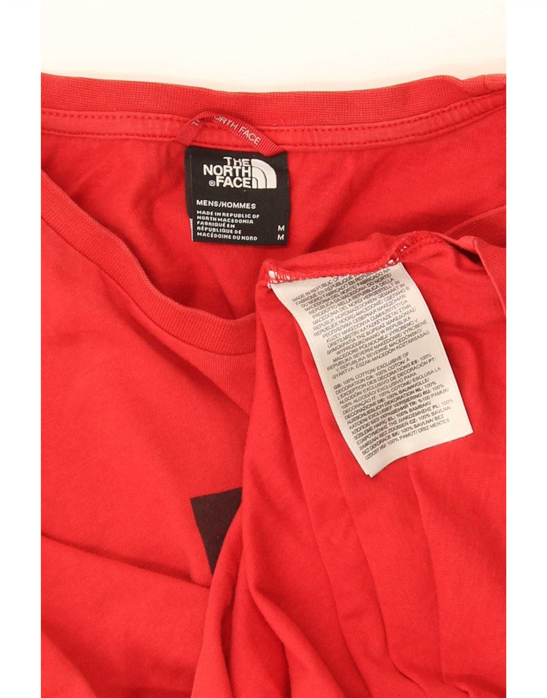 The North Face muška majica kratkih rukava srednje veličine, crveni pamuk