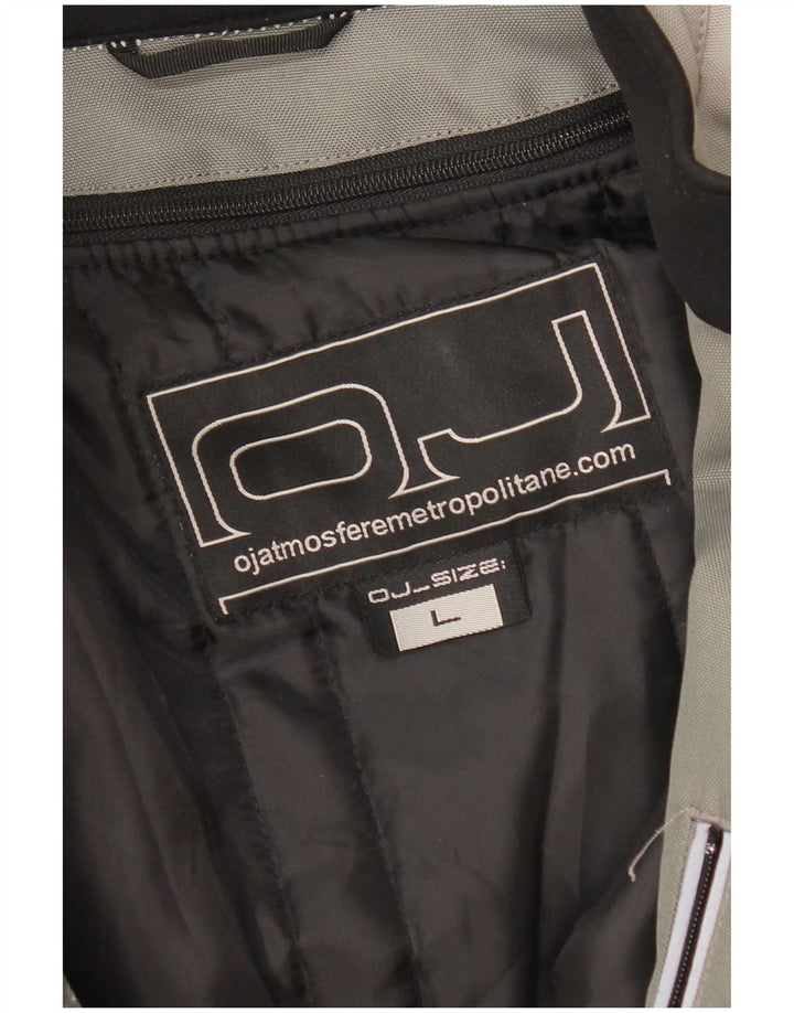 OJ Atmosfere muška grafička bomber jakna UK 40 Large Grey Colourblock