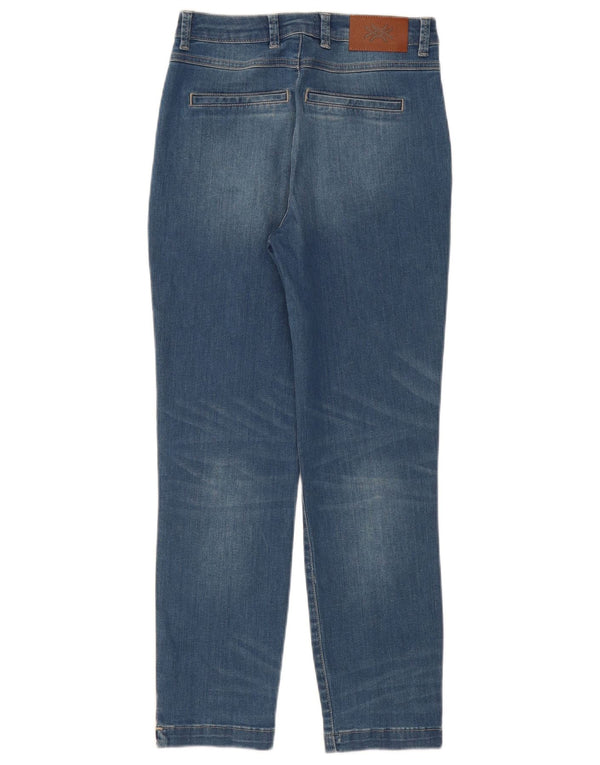 Benetton ženske ravne traperice Scarlett UK 6 XS W26 L27 plavi pamuk
