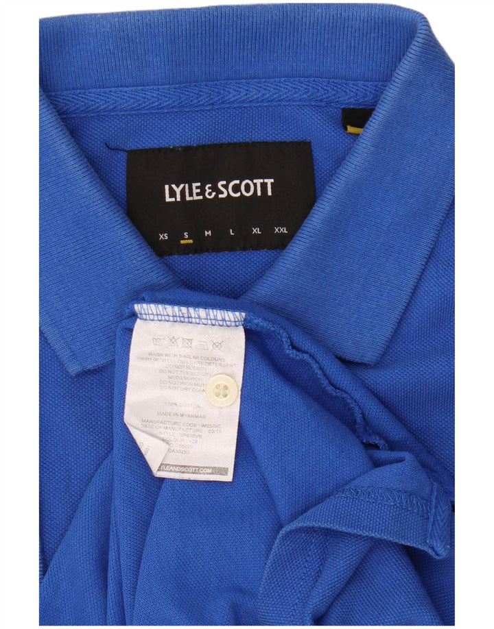 Lyle & Scott muška polo majica Mala plava pamučna