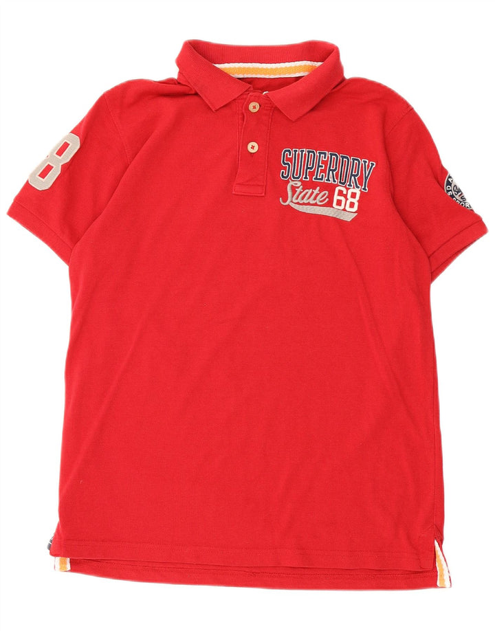Velika crvena muška polo majica Superdry Graphic