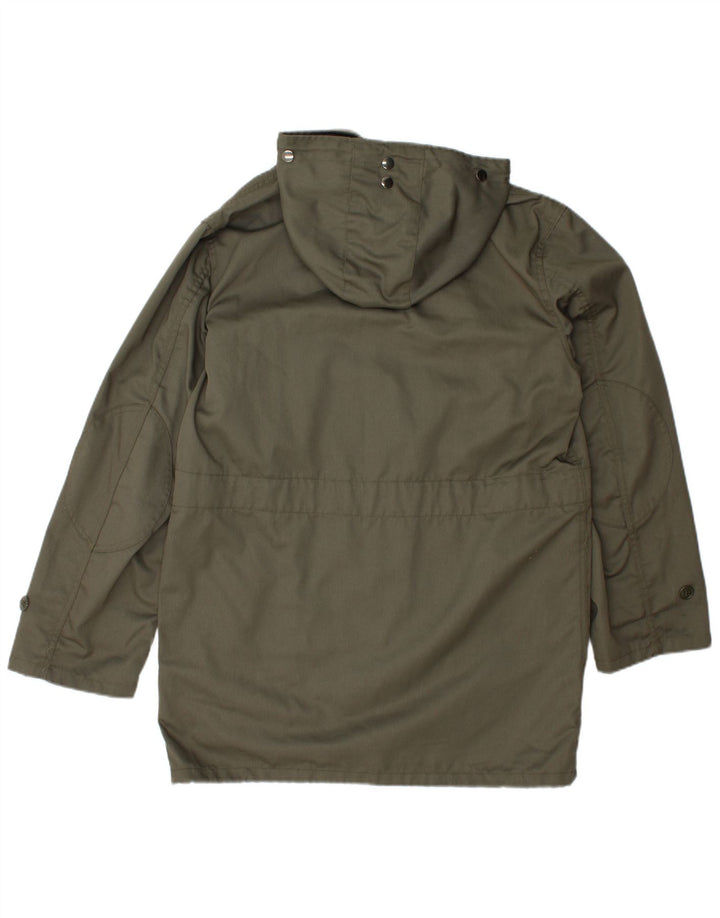 Vintage muška parka jakna s kapuljačom IT 46 Small kaki