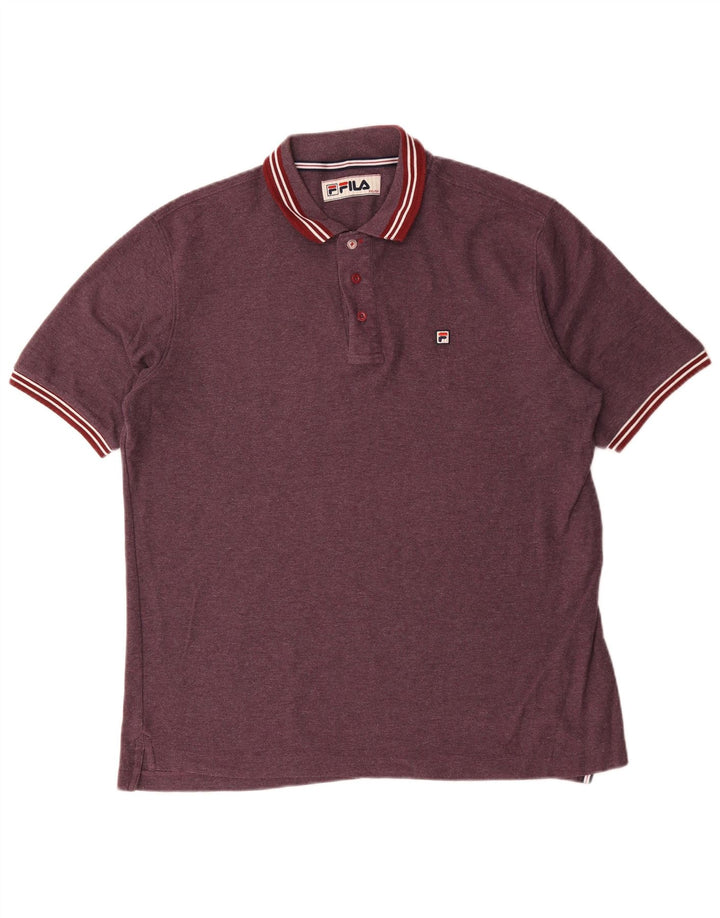 Fila muška polo majica IT 56 2XL bordo poliester