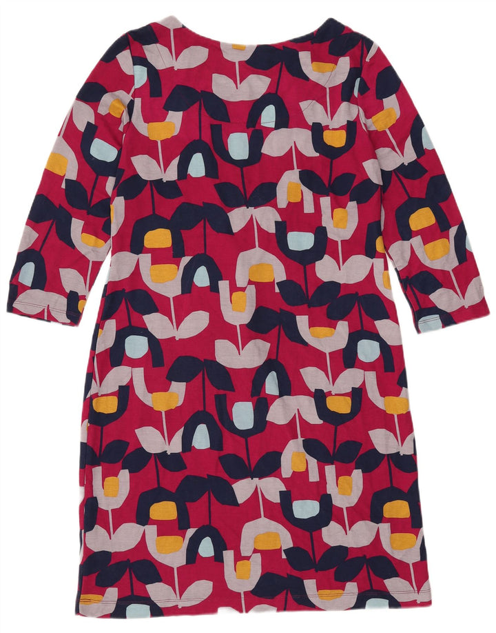 WHITE STUFF Ženska plašt haljina 3/4 rukava UK 12 Srednje ružičasta cvjetna