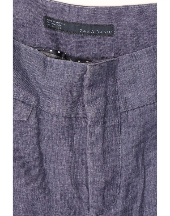 Zara ženske chino hlače s klinovima srednje veličine W28 L28 tamnoplave
