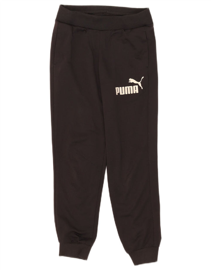 Puma Boys Graphic Trenirka Hlače Joggers 9-10 Years Black Poliester