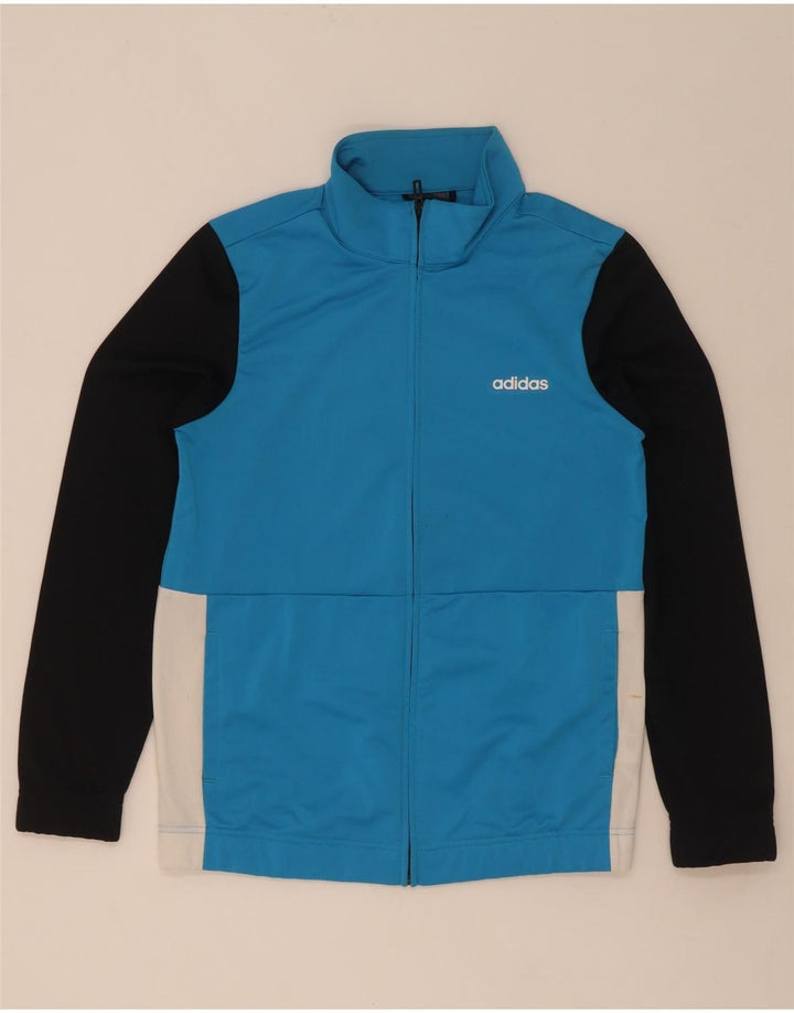 Adidas ženska gornja jakna trenirke UK 12/14 srednje plave boje