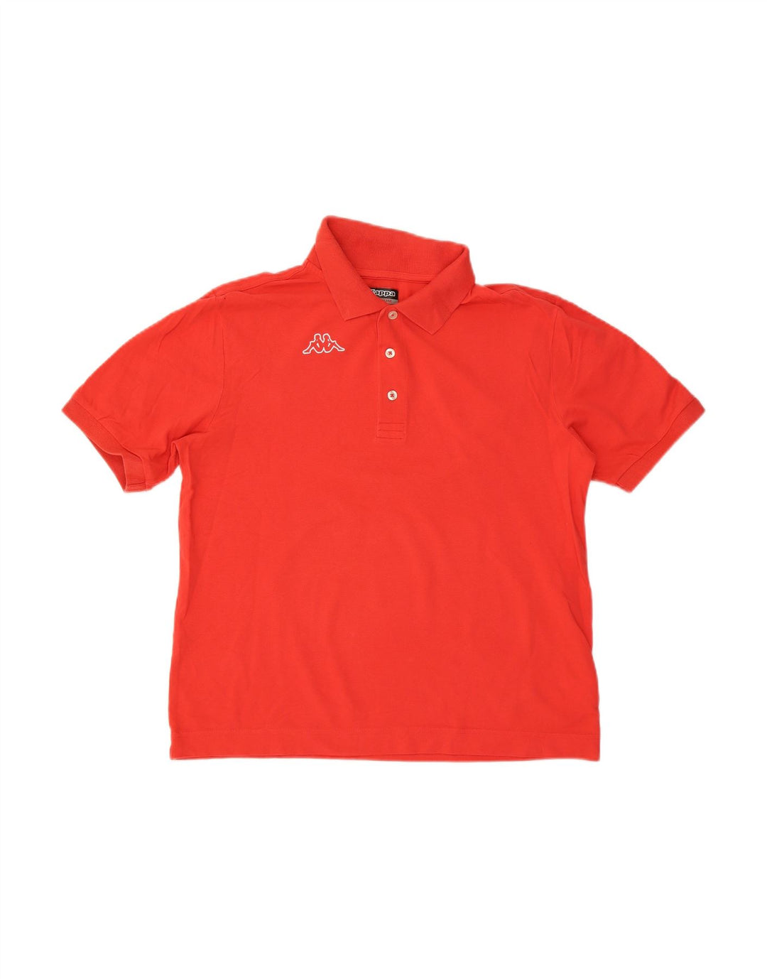 KAPPA Mens Polo Shirt Medium Red Cotton