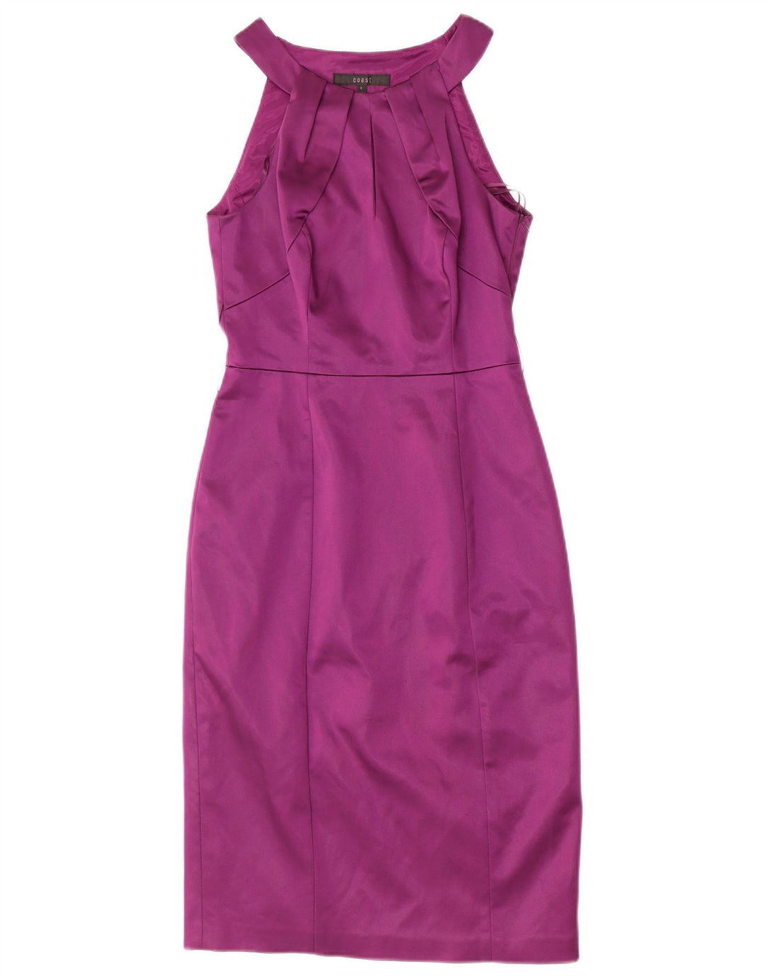 COAST ženska plašt haljina UK 8 Mala kestenjasta acetat