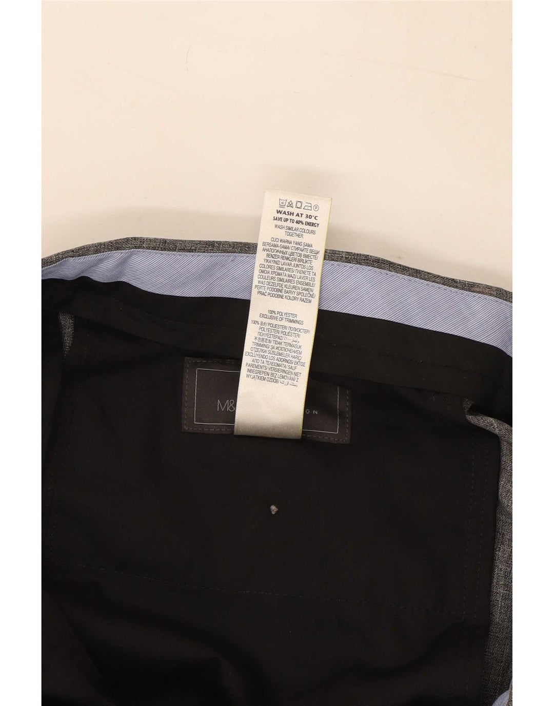 Marks & Spencer Mens W34 L31 sivi poliester