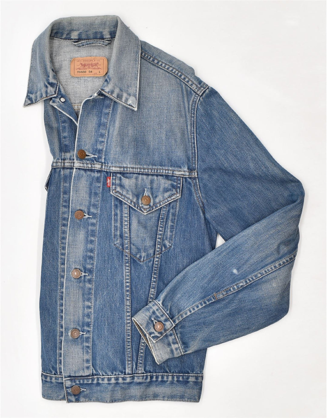 LEVI'S ženska traper jakna UK 14 Large Blue Cotton