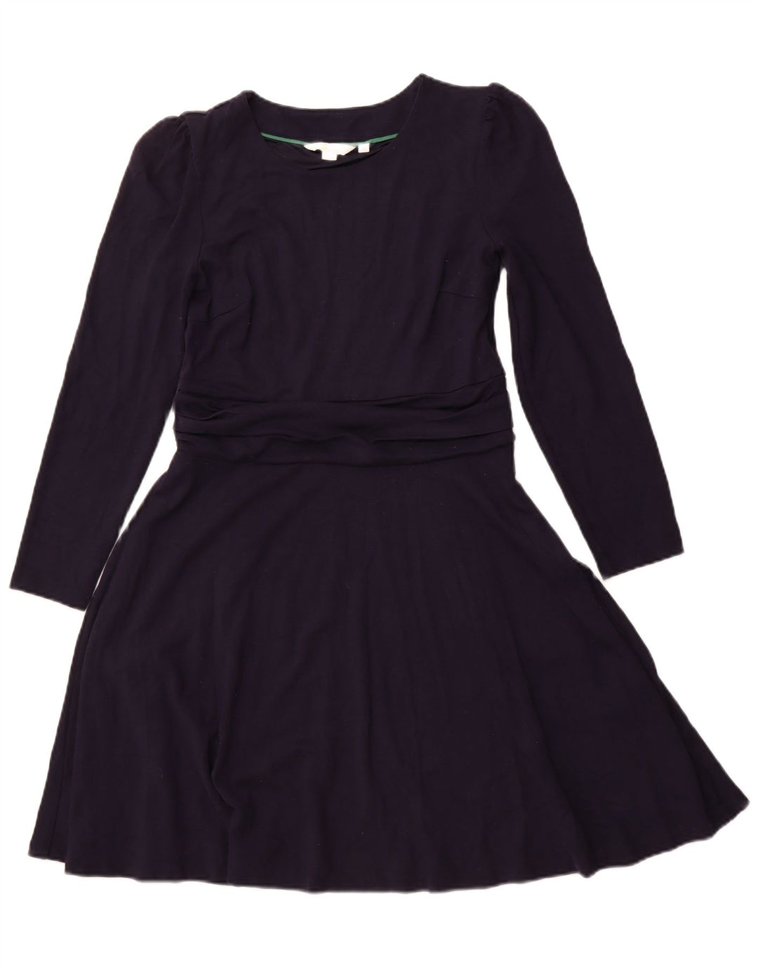 BODEN Ženska haljina A-kroja dugih rukava UK 14 Srednje tamnoplava viskoza