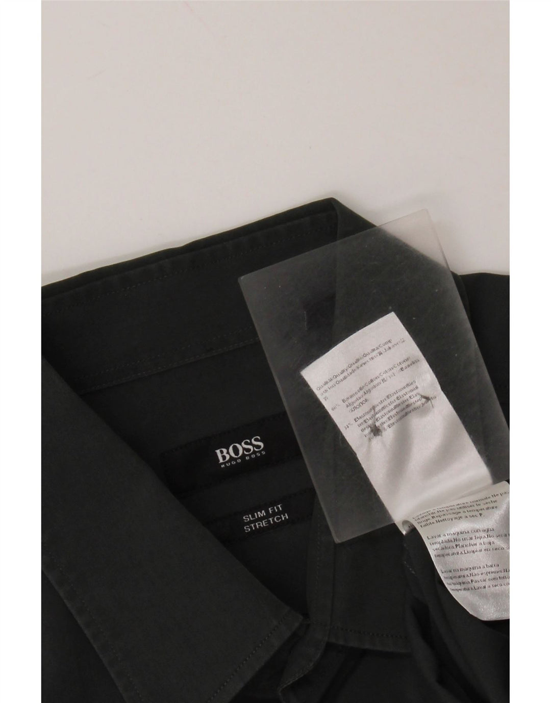 HUGO BOSS Muška uska košulja veličine 40, srednje zeleni pamuk