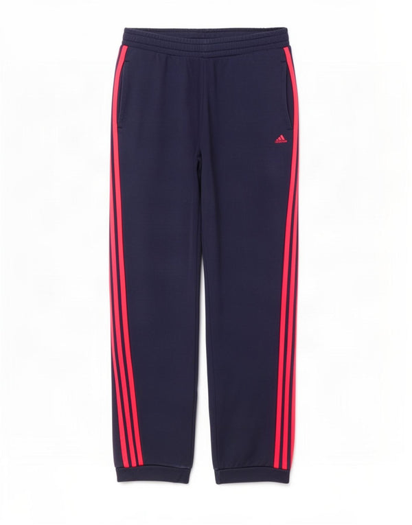 Adidas Ženska trenirka Hlače Joggers UK 12/14 Srednje tamnoplavi pamuk