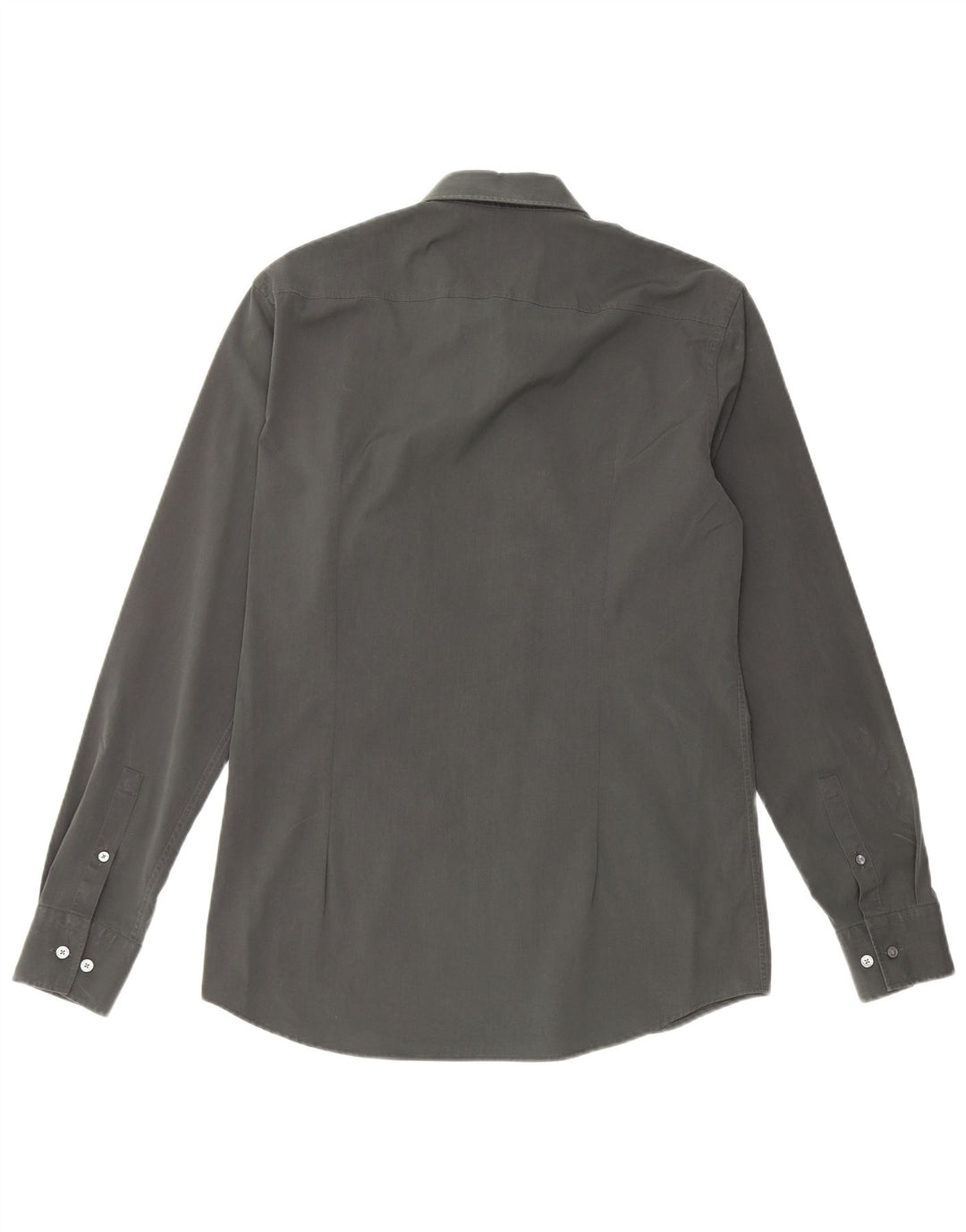 HUGO BOSS Muška uska košulja veličine 40, srednje zeleni pamuk