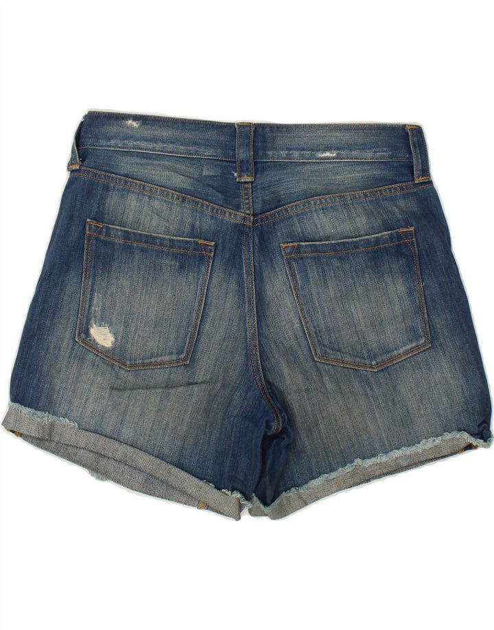 J. CREW Womens Distressed Denim Shorts W26 Small Blue Cotton Vintage J. Crew and Second-Hand J. Crew from Messina Hembry 