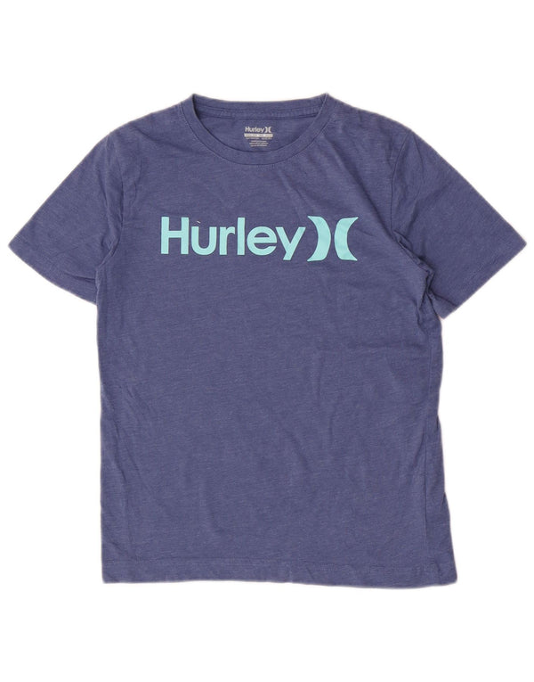 Hurley Boys majica kratkih rukava s motivima 12-13 godina velika plava pamučna