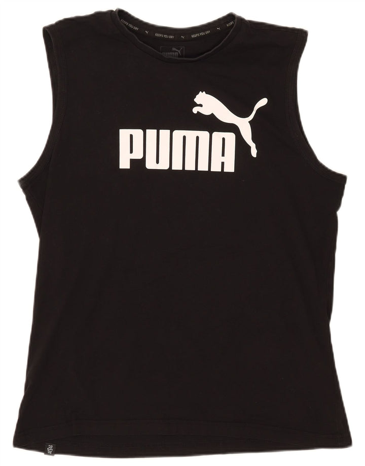 Puma muški grafički prsluk veliki crni pamuk
