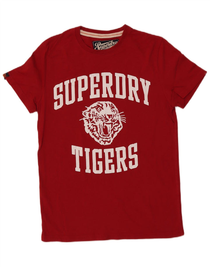 Superdry muška majica s tigers Graphic T-shirt srednjim crvenim pamukom