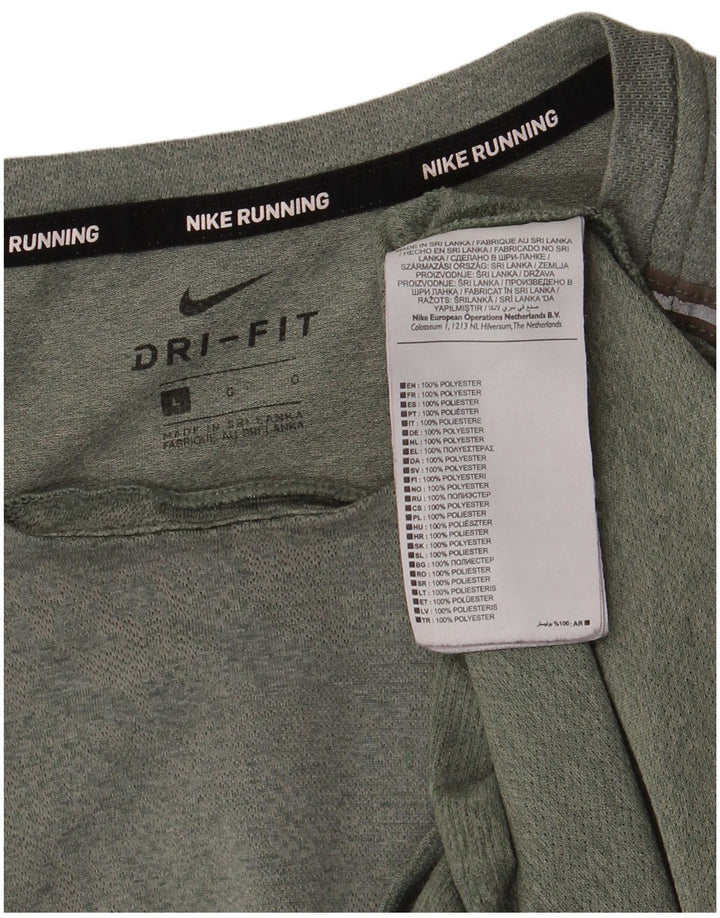 Nike Dri Fit majica kratkih rukava, veliki zeleni poliester