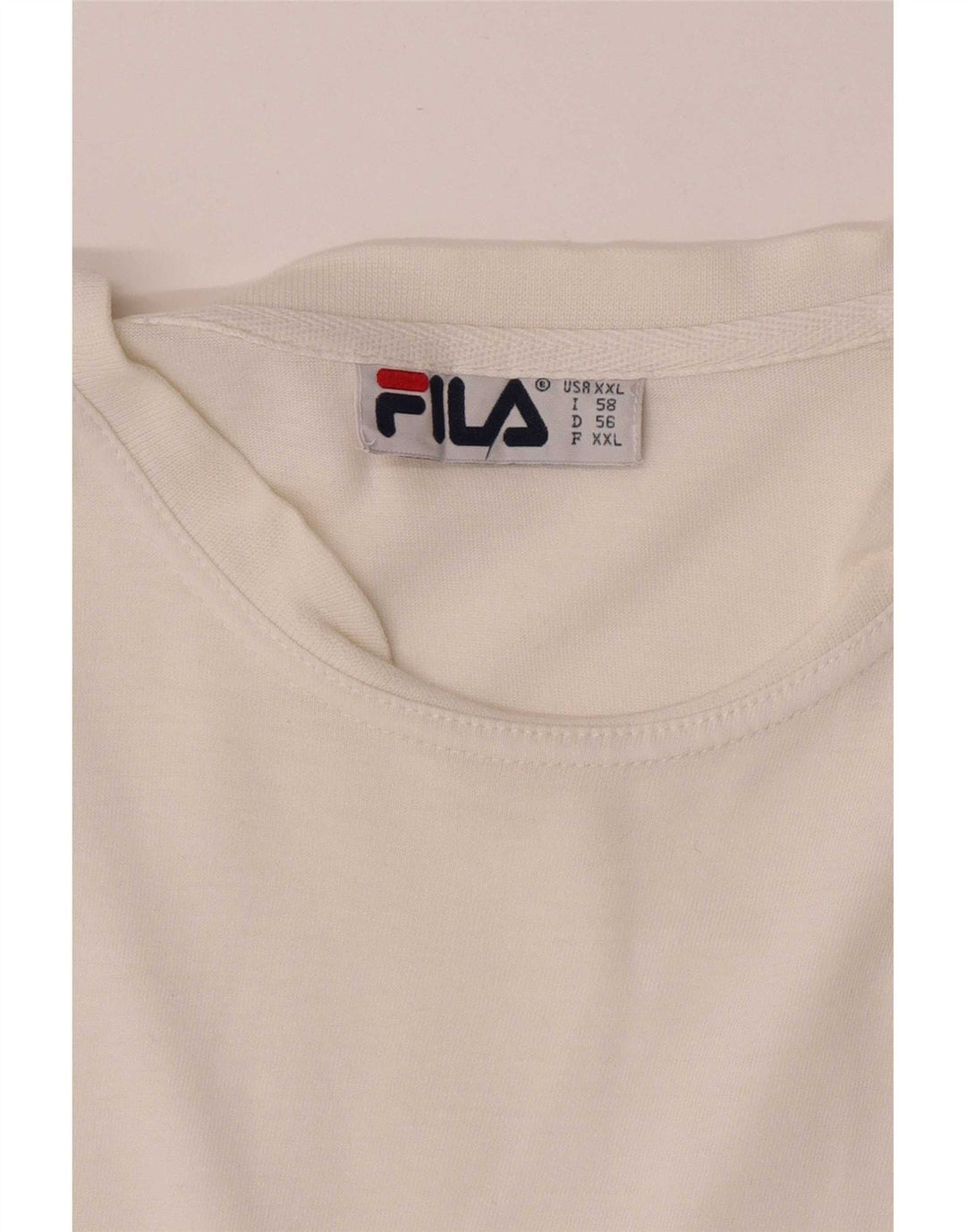 Fila muška majica kratkih rukava 2XL bijeli pamuk