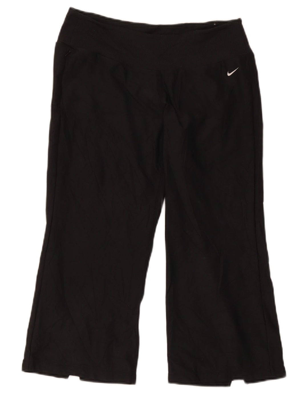 Nike Ženske Capri Trenirke Hlače US 8/10 Srednje crni poliester