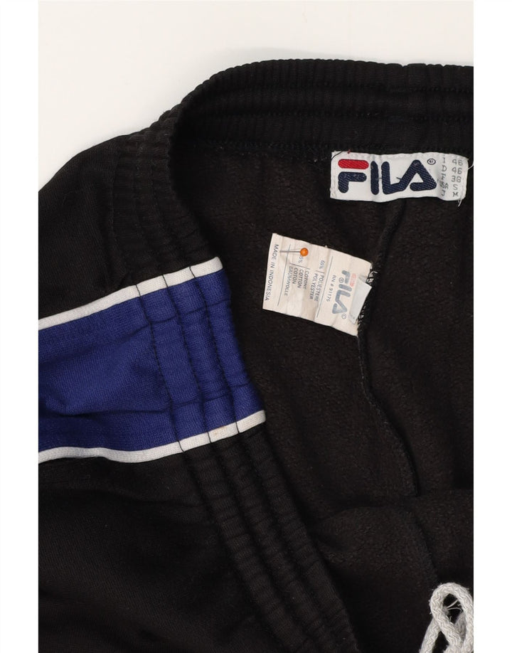 FILA muške hlače za trenirku male crne poliesterske boje