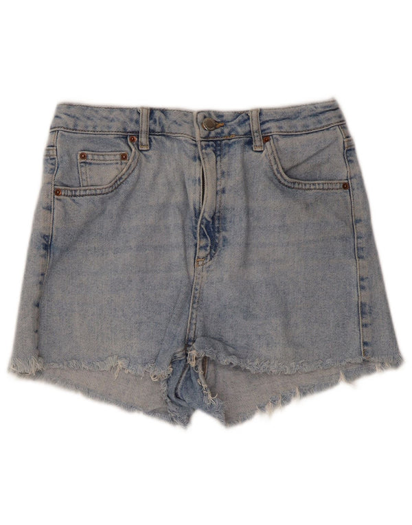 Topshop ženske kratke traper kratke hlače za mame UK 10 male W28, plavi pamuk