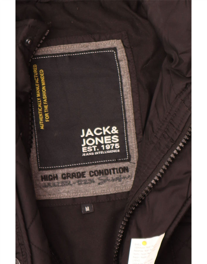 Jack & Jones muška vojna prošivena jakna UK 38, srednji crni najlon