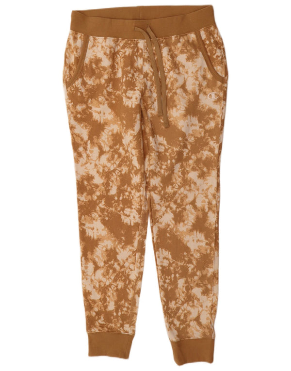 Champion Ženska trenirka Hlače Joggers UK 10 Small Brown Tie Dye Pamuk