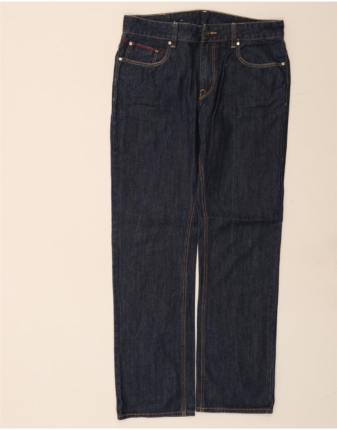 PUMA muške ravne traperice W32 L32 tamnoplavi pamuk