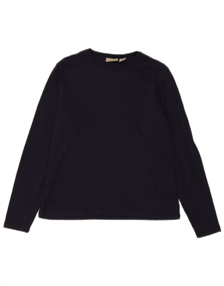 L.L.BEAN Ženska majica dugih rukava UK 10 Mala tamnoplava pamuk